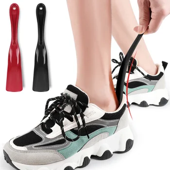 1шт 19 см Предметы первой необходимости Профессиональный пластиковый рожок для обуви в форме ложки, приспособление для подъема обуви