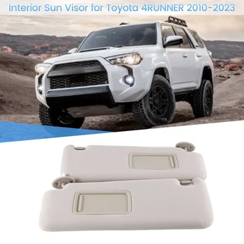 Автомобильный солнцезащитный козырек с зеркальным внутренним солнцезащитным козырьком бежевого цвета для Toyota 4RUNNER 2010-2023 74320-35A91-B1