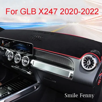 Для Mercedes-Benz GLB X247 2020 2021 2022 Аксессуары для приборной панели Автомобиля, Светонепроницаемый Коврик, Фланелевый Нескользящий Солнцезащитный Козырек, Коврик для Ковра