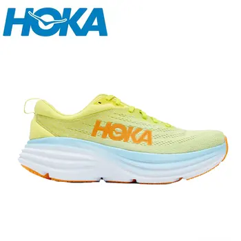 Новые Спортивные кроссовки HOKA Bondi 8, Дышащая противоскользящая дорожная обувь с амортизацией, Мужские Кроссовки для тренировок, Женские кроссовки на открытом воздухе