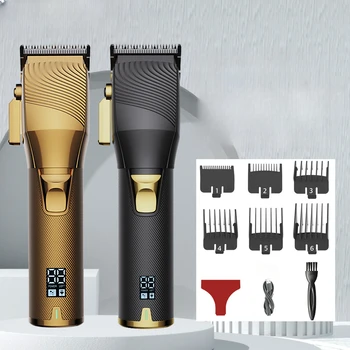 Электрическая машинка для стрижки волос с масляной головкой, цифровой дисплей, прецизионный стальной нож, профессиональная машинка для стрижки волос в парикмахерской.