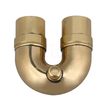 Yibuy 30 шт., Медная Золотая Труба, U-образная коленная трубка, 2 #, Запасные части для мини-труб